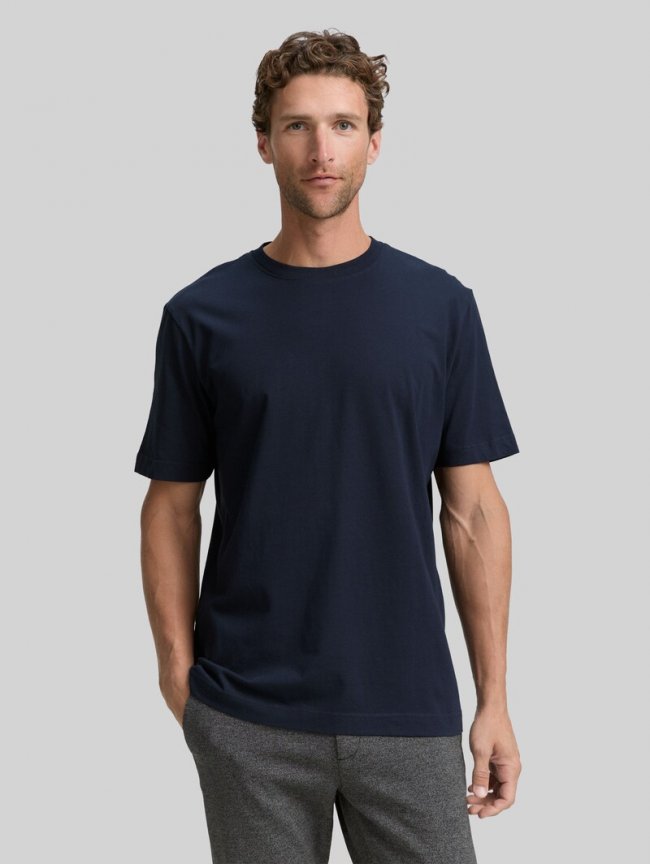 Tom Tailor T-Shirts aus Baumwolle im 2er-Pack - Sky Captain Blue Tom Tailor T-Shirts aus Baumwolle im 2er-Pack - Sky Captain Blue