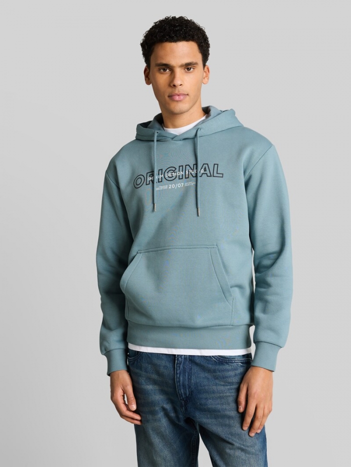 Tom Tailor Hoodie Sweatshirt mit Print - Citadel Blue Tom Tailor Hoodie Sweatshirt mit Print - Citadel Blue
