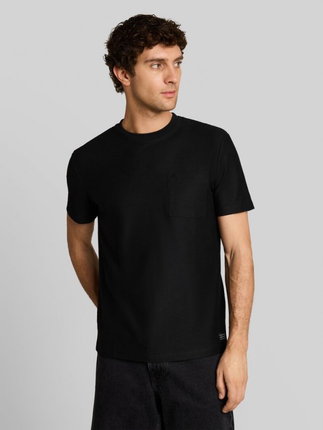 Tom Tailor T-Shirt mit Brusttasche - Black Tom Tailor T-Shirt mit Brusttasche - Black