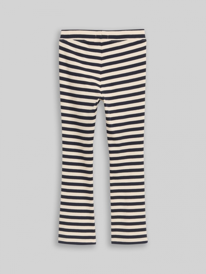 Tom Tailor Flared Leggings mit Streifenmuster - Dark Blue Off White Stripe Tom Tailor Flared Leggings mit Streifenmuster - Dark Blue Off White Stripe