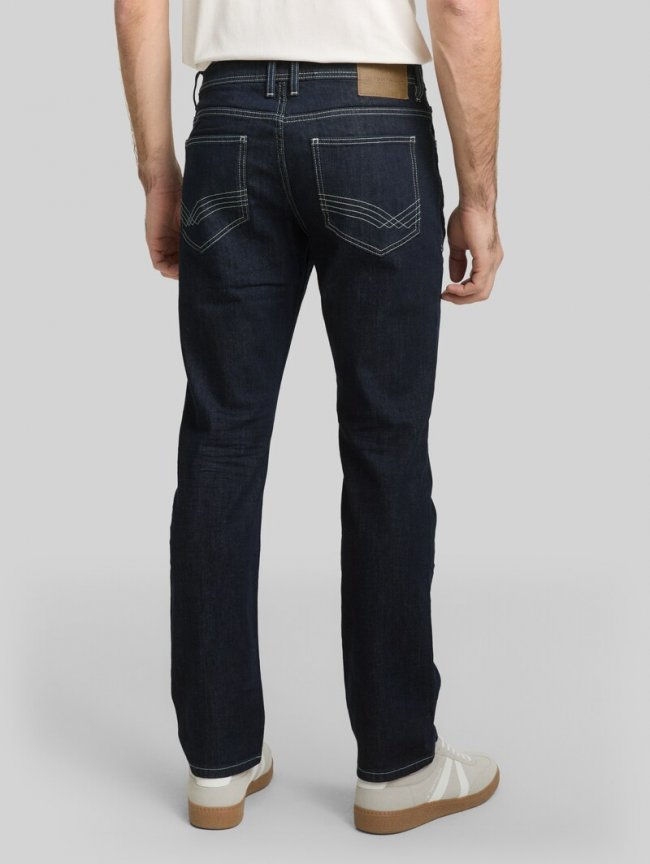 Tom Tailor TTMARVIN STRAIGHT Jeans - Rinsed Blue Denim Tom Tailor TTMARVIN STRAIGHT Jeans - Rinsed Blue Denim