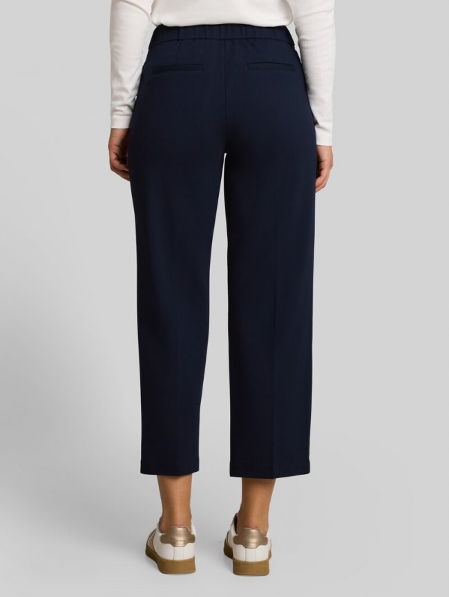 Tom Tailor Cropped Straight Hose mit Gürtel - Sky Captain Blue Tom Tailor Cropped Straight Hose mit Gürtel - Sky Captain Blue