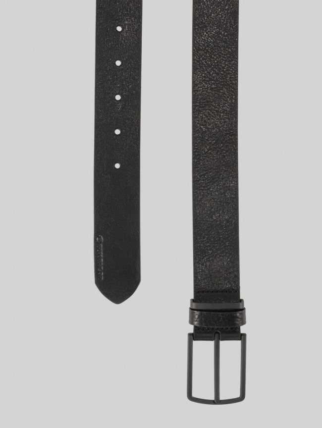 Tom Tailor TTHENRY Ledergürtel mit eckiger Dornschließe - Black Uni Tom Tailor TTHENRY Ledergürtel mit eckiger Dornschließe - Black Uni