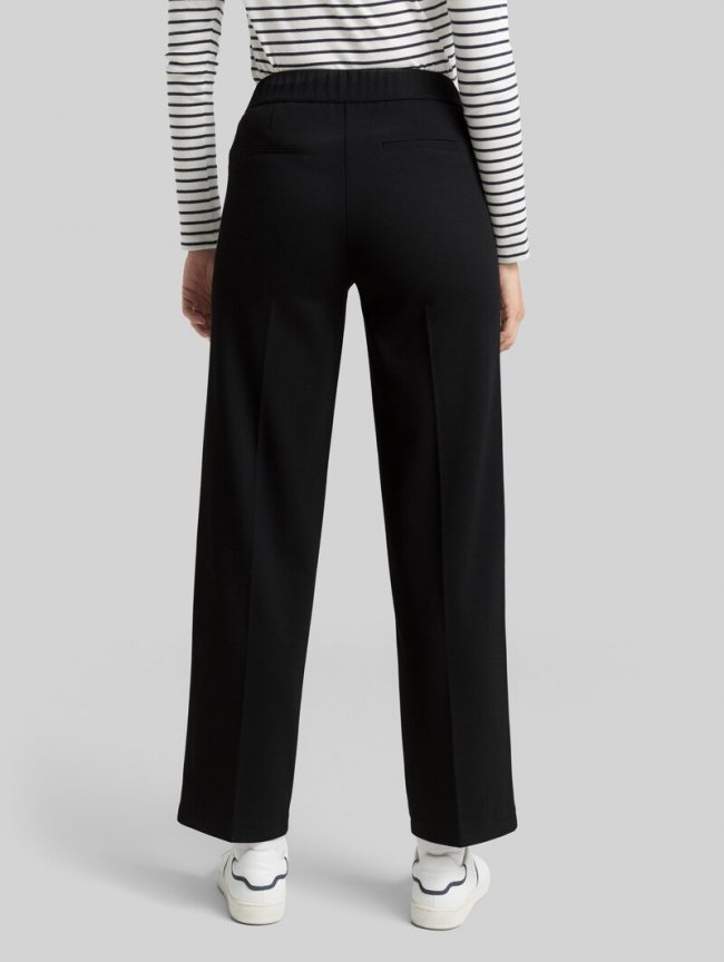 Tom Tailor TTMIA STRAIGHT Hose - Deep Black Tom Tailor TTMIA STRAIGHT Hose - Deep Black