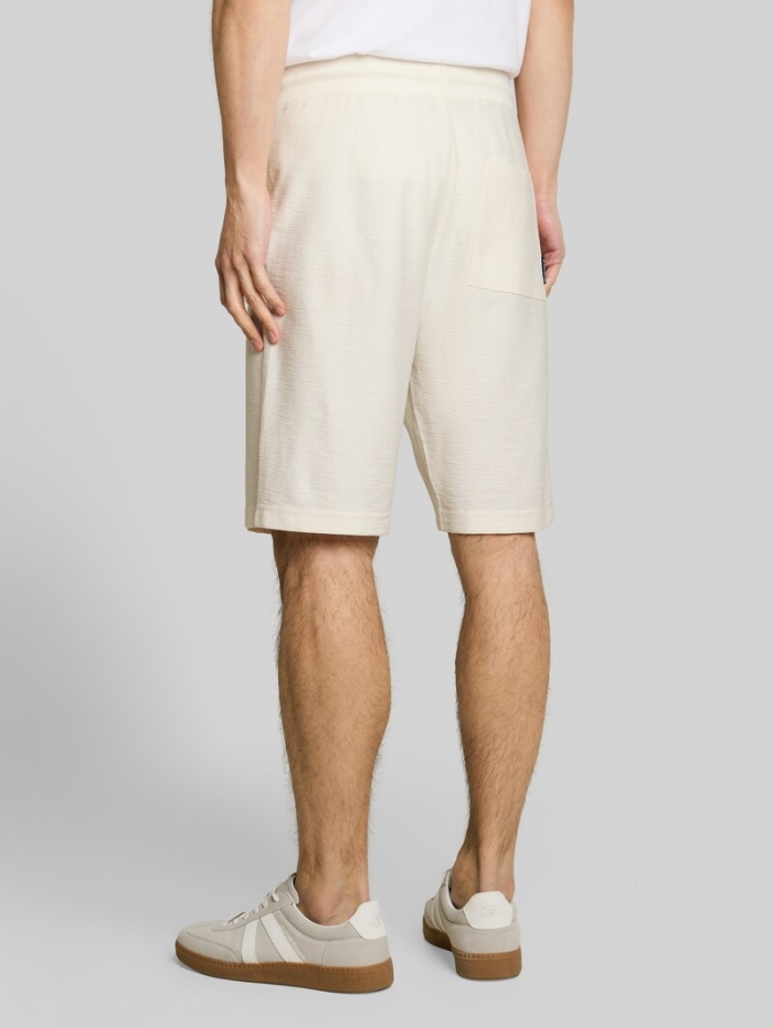 Tom Tailor Regular Fit Shorts mit Kordelzug - Gardenia White Tom Tailor Regular Fit Shorts mit Kordelzug - Gardenia White
