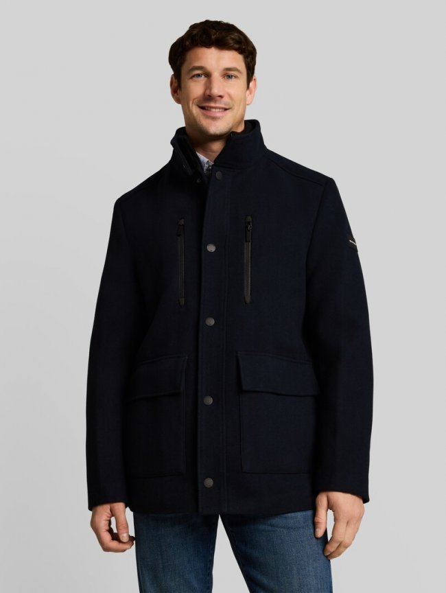 Tom Tailor 2-in-1 Wolljacke mit abnehmbarem Einsatz - Sky Captain Blue Tom Tailor 2-in-1 Wolljacke mit abnehmbarem Einsatz - Sky Captain Blue