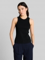 Tom Tailor Slim Fit Top mit Rippstruktur - Deep Black Tom Tailor Slim Fit Top mit Rippstruktur - Deep Black