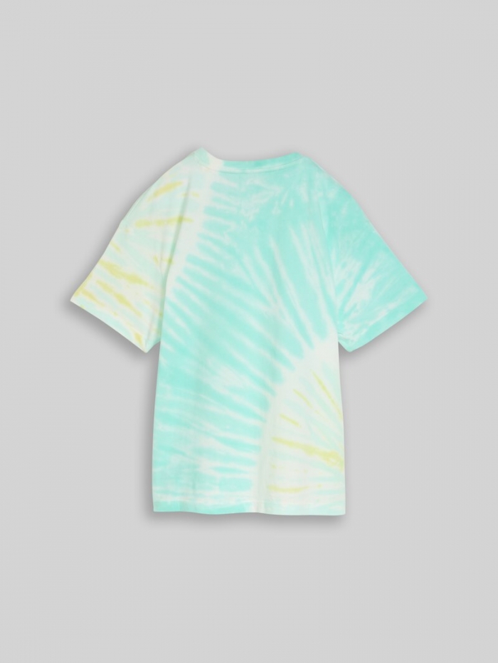 Tom Tailor Oversize Tie-Dye T-Shirt - Turquoise Tie Dye Design Tom Tailor Oversize Tie-Dye T-Shirt - Turquoise Tie Dye Design