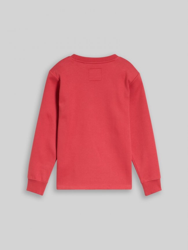 Tom Tailor Sweatshirt mit Schriftzug - Fresh Cardinal Red Tom Tailor Sweatshirt mit Schriftzug - Fresh Cardinal Red