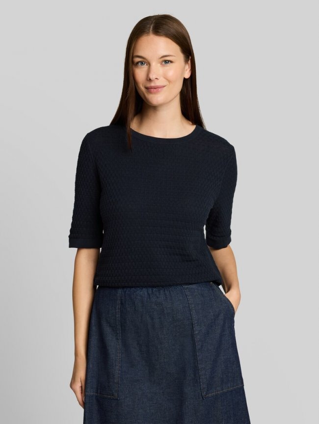 Tom Tailor Strickpullover aus Baumwolle - Sky Captain Blue