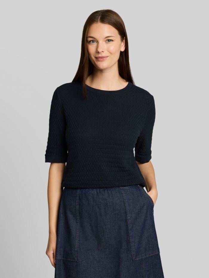 Tom Tailor Strickpullover aus Baumwolle - Sky Captain Blue