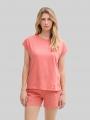Tom Tailor Pyjama-Set mit Text-Print - Red-medium-solid Tom Tailor Pyjama-Set mit Text-Print - Red-medium-solid