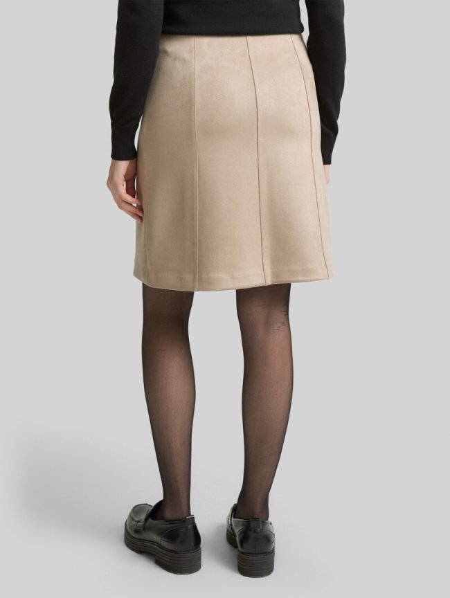 Tom Tailor Rock in Wildleder-Optik - Soft Taupe Grey Tom Tailor Rock in Wildleder-Optik - Soft Taupe Grey