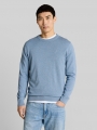 Tom Tailor Basic Strickpullover aus Baumwolle - Mountain Spring Blue Melange Tom Tailor Basic Strickpullover aus Baumwolle - Mountain Spring Blue Melange