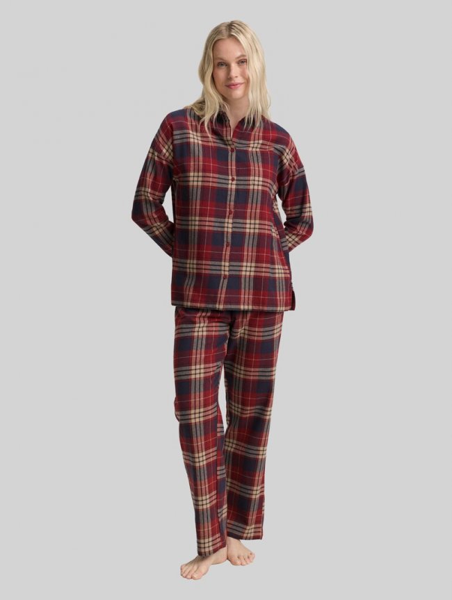 Tom Tailor Pyjama-Set mit Karomuster - Red-medium-check Tom Tailor Pyjama-Set mit Karomuster - Red-medium-check