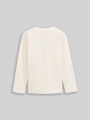 Tom Tailor Langarmshirt mit Print - Wool White Tom Tailor Langarmshirt mit Print - Wool White