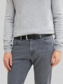 Tom Tailor TTANDREW Ledergürtel mit eckiger Dornschließe - Black Uni Tom Tailor TTANDREW Ledergürtel mit eckiger Dornschließe - Black Uni