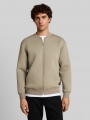 Tom Tailor Relaxed Fit Scuba Hoodie Sweatjacke - Dark Sage Green Tom Tailor Relaxed Fit Scuba Hoodie Sweatjacke - Dark Sage Green
