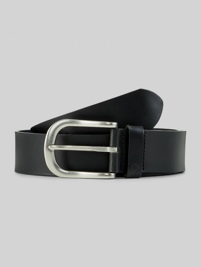 Tom Tailor TTDPETER Ledergürtel mit abgerundeter Dornschließe - Black Uni Tom Tailor TTDPETER Ledergürtel mit abgerundeter Dornschließe - Black Uni
