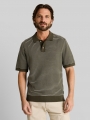 Tom Tailor Strickpullover mit Polokragen - Leaf Green Offwhite Stripe Tom Tailor Strickpullover mit Polokragen - Leaf Green Offwhite Stripe