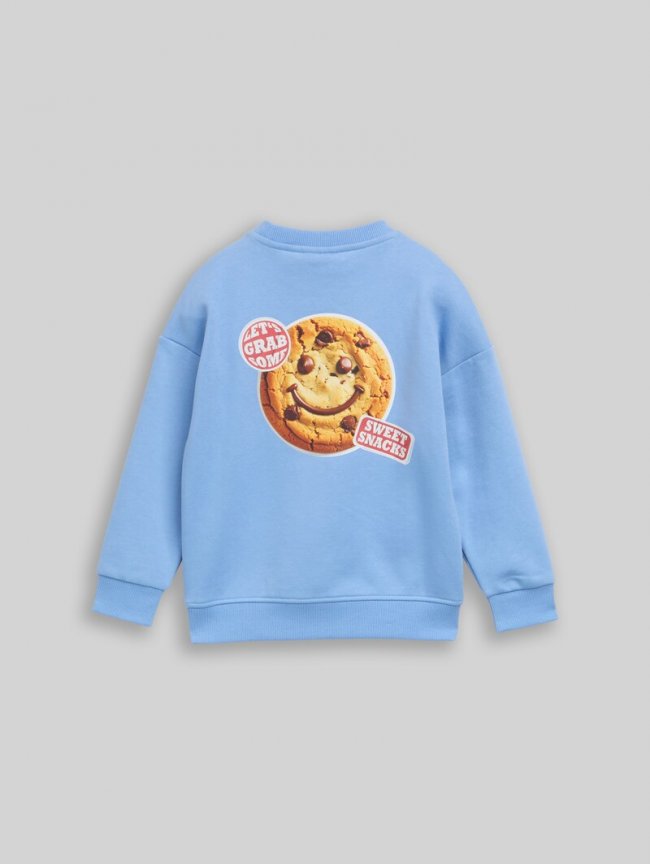 Tom Tailor Oversize Sweatshirt mit Rückenprint - Light Blue Tom Tailor Oversize Sweatshirt mit Rückenprint - Light Blue