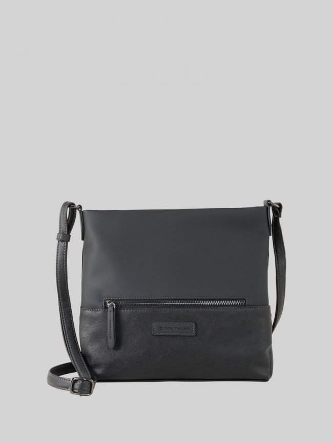 Tom Tailor TTGIA M Umhängetasche aus Lederimitat - Schwarz / Black Tom Tailor TTGIA M Umhängetasche aus Lederimitat - Schwarz / Black