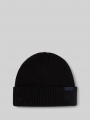 Tom Tailor Beanie Mütze mit Logo-Label - Black