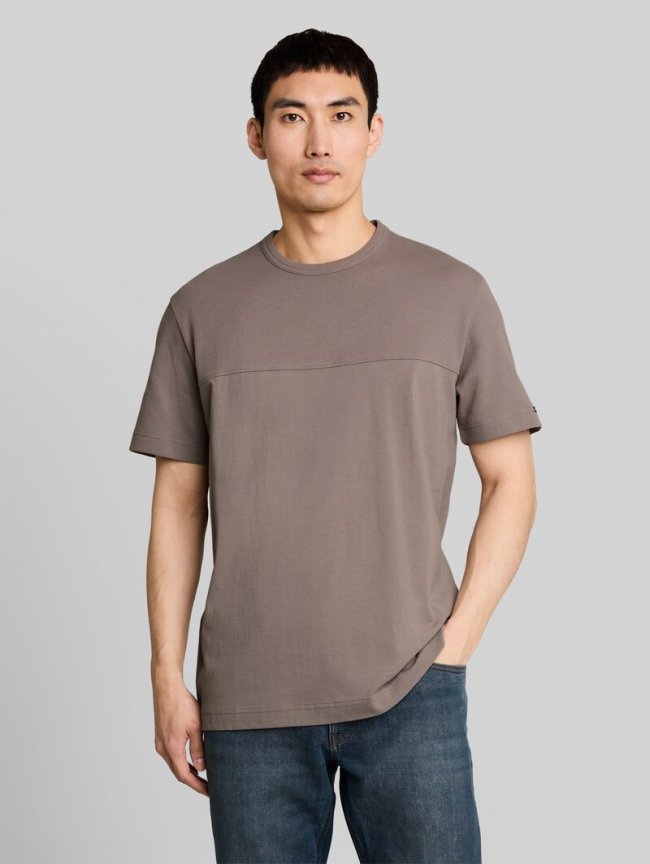 Tom Tailor T-Shirt aus Baumwolle - Driftwood Taupe Tom Tailor T-Shirt aus Baumwolle - Driftwood Taupe