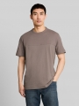 Tom Tailor T-Shirt aus Baumwolle - Driftwood Taupe