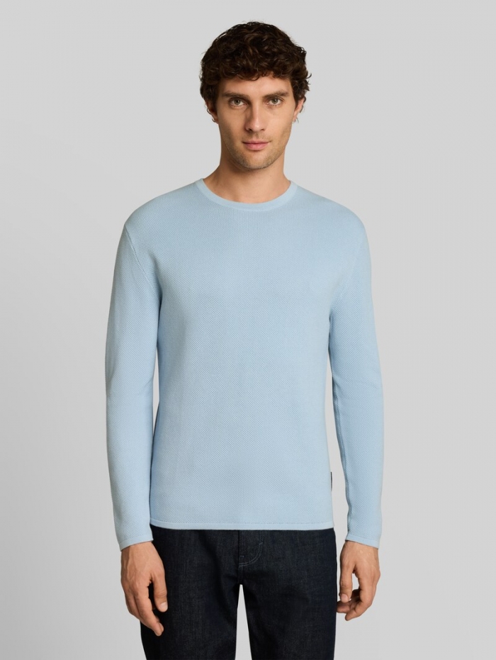 Tom Tailor Strickpullover aus Baumwolle - Light Metal Blue Tom Tailor Strickpullover aus Baumwolle - Light Metal Blue