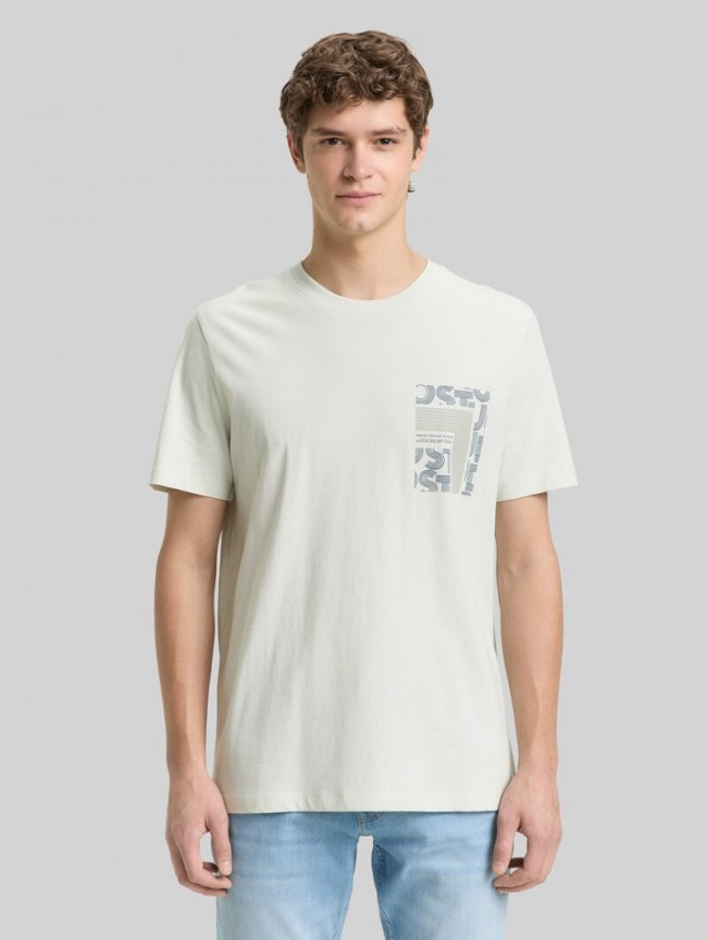 Tom Tailor T-Shirt mit Print - Frozen Light Mint Tom Tailor T-Shirt mit Print - Frozen Light Mint