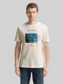 Tom Tailor T-Shirt mit Foto-Print - Gardenia White Tom Tailor T-Shirt mit Foto-Print - Gardenia White