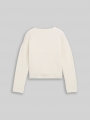 Tom Tailor Cropped Cardigan mit V-Ausschnitt - Wool White Tom Tailor Cropped Cardigan mit V-Ausschnitt - Wool White