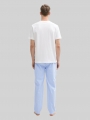Tom Tailor Pyjama-Hose aus Baumwolle - Blue-light-stripe Tom Tailor Pyjama-Hose aus Baumwolle - Blue-light-stripe