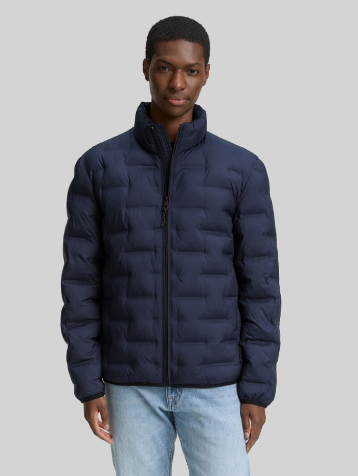 Tom Tailor Lightweight Steppjacke mit Stehkragen - Sky Captain Blue Tom Tailor Lightweight Steppjacke mit Stehkragen - Sky Captain Blue