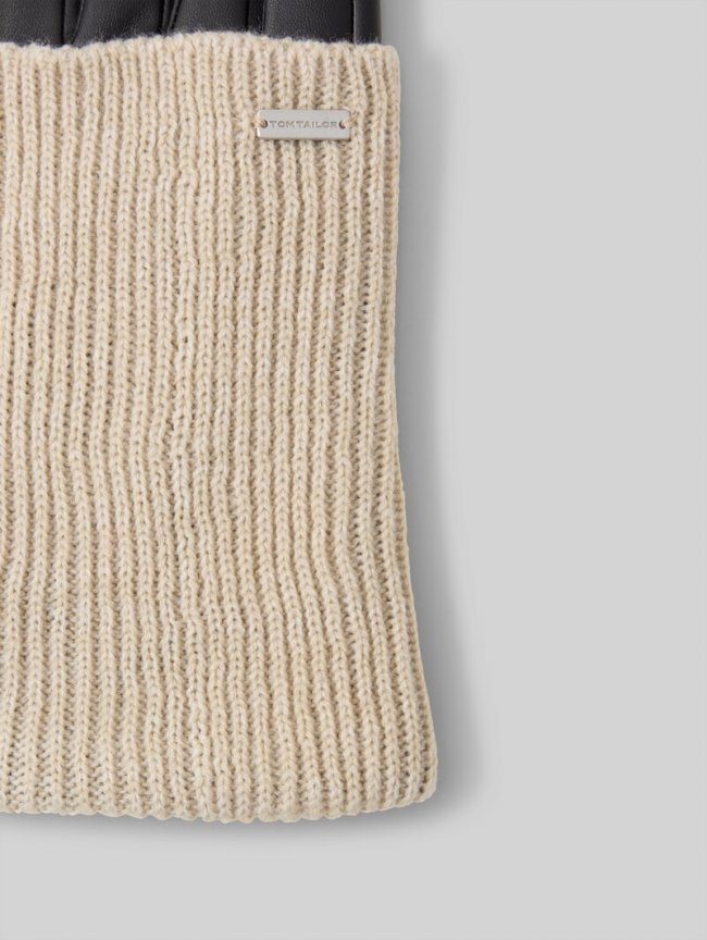 Tom Tailor Handschuhe im 2-in-1-Look - Sand Stone Beige Melange Tom Tailor Handschuhe im 2-in-1-Look - Sand Stone Beige Melange