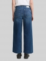 Tom Tailor TTMIJA CULOTTE Jeans mit Gürtel - Used Mid Stone Blue Denim