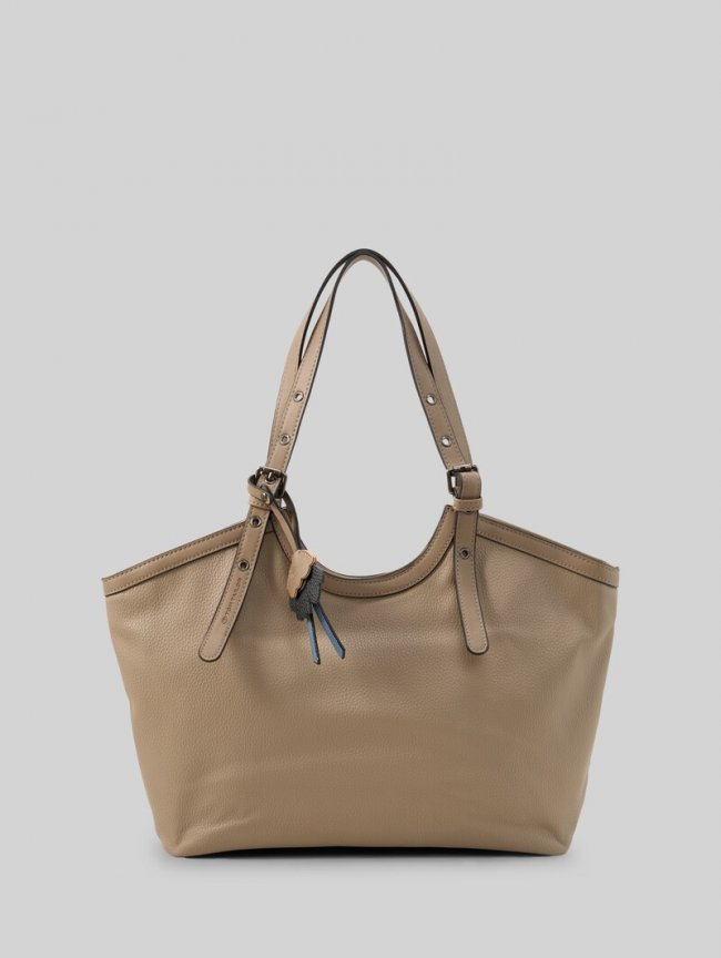 Tom Tailor TTARTEMISA L Shopper mit Anhänger - Taupe / Taupe Tom Tailor TTARTEMISA L Shopper mit Anhänger - Taupe / Taupe