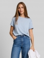 Tom Tailor Boxy Fit T-Shirt mit Stickerei - Foggy Sky Blue Tom Tailor Boxy Fit T-Shirt mit Stickerei - Foggy Sky Blue