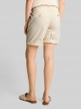 Tom Tailor Chino Bermuda Shorts mit Gürtel - Dove White