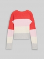 Tom Tailor Cropped Strickpullover mit Colour Blocking - Red Bold Block Stripe Tom Tailor Cropped Strickpullover mit Colour Blocking - Red Bold Block Stripe