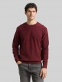 Tom Tailor Strickpullover aus Baumwolle - Bordeaux Melange Tom Tailor Strickpullover aus Baumwolle - Bordeaux Melange