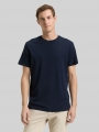 Tom Tailor T-Shirt mit Logo-Stickerei - Sky Captain Blue Tom Tailor T-Shirt mit Logo-Stickerei - Sky Captain Blue