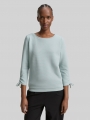 Tom Tailor Slim Fit Sweatshirt mit Raffärmeln - Silver Cloud Blue Tom Tailor Slim Fit Sweatshirt mit Raffärmeln - Silver Cloud Blue
