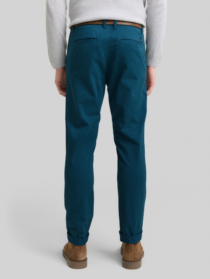 Tom Tailor Slim Chino Hose mit Gürtel - Deep Pond Green Tom Tailor Slim Chino Hose mit Gürtel - Deep Pond Green