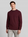 Tom Tailor Strickpullover aus Baumwolle - Red Navy Mouline