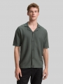 Tom Tailor Strick-Poloshirt mit kurzen Ärmeln - Washed Jasper Green