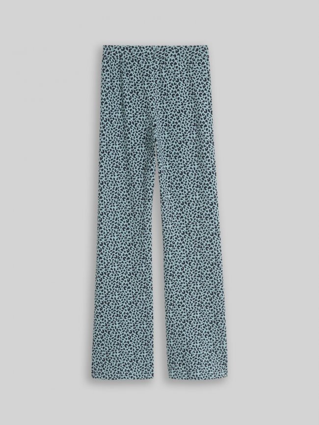 Tom Tailor Flared Leggings mit Leomuster - Green Small Leo Design Tom Tailor Flared Leggings mit Leomuster - Green Small Leo Design