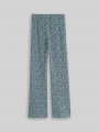 Tom Tailor Flared Leggings mit Leomuster - Green Small Leo Design