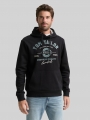 Tom Tailor Hoodie Sweatshirt mit Logo-Print - Almost Black Tom Tailor Hoodie Sweatshirt mit Logo-Print - Almost Black